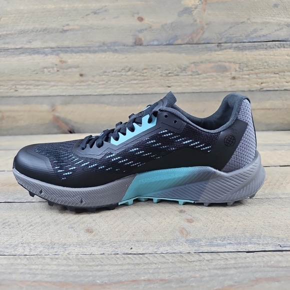 adidas Terrex Agravic Flow 2 Women's Trail Running Shoes Bkack Grey Blue Mint - Picture 6 of 12